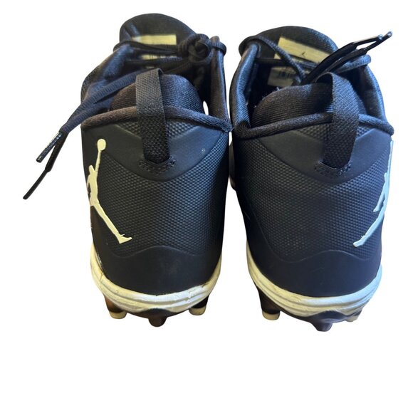 Jordan Men's Lunarlon Baseball Cleats Size 12 Black/White Mesh & Synthetic - Picture 5 of 12